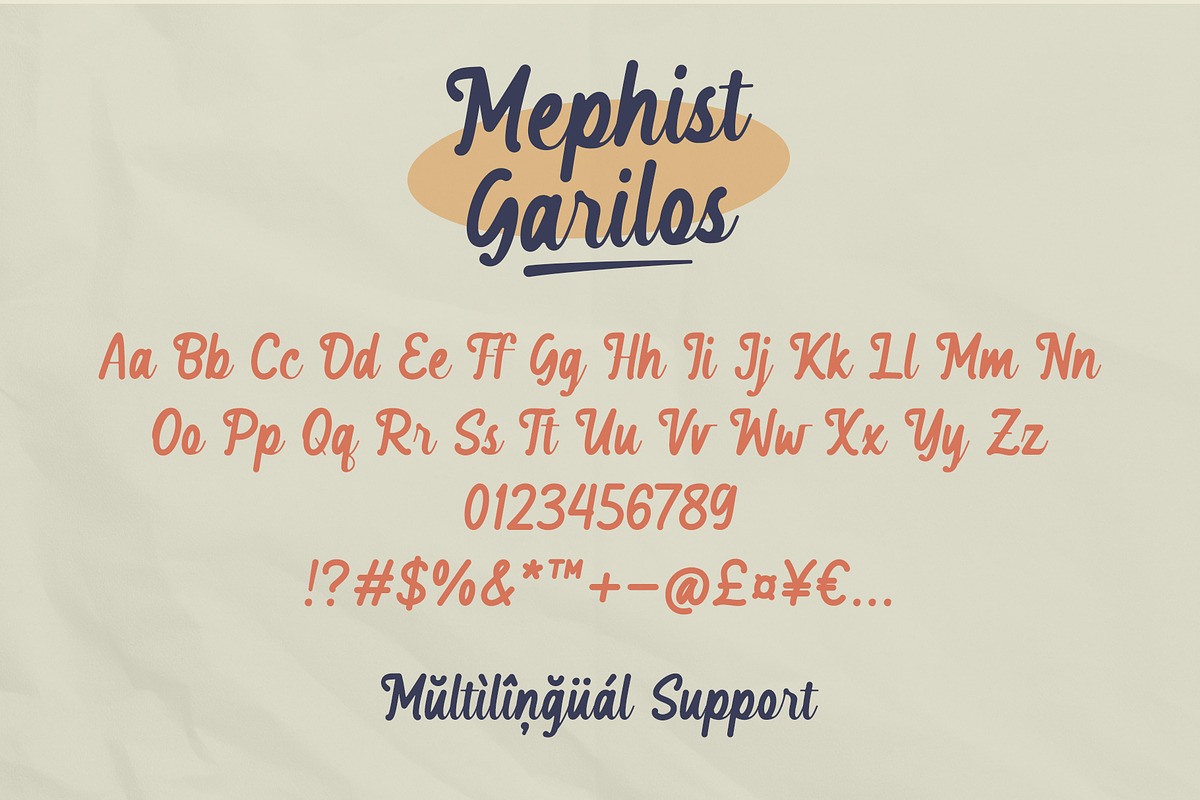 Mephist Garilos | Muscular Script, a Script Font by Lemonthe (Photo 5 of 5)