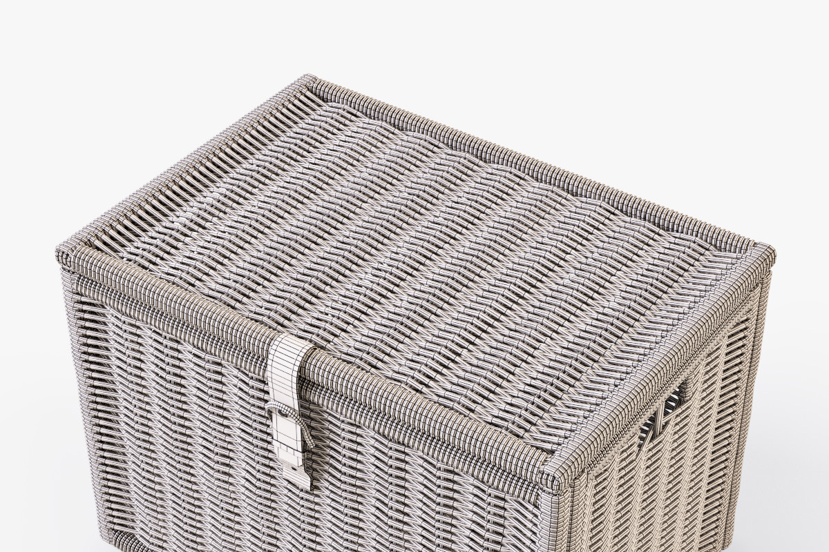 Wicker Rattan Chest Ikea Byholma, an Object 3D Model by Markelos (Photo 7 of 10)