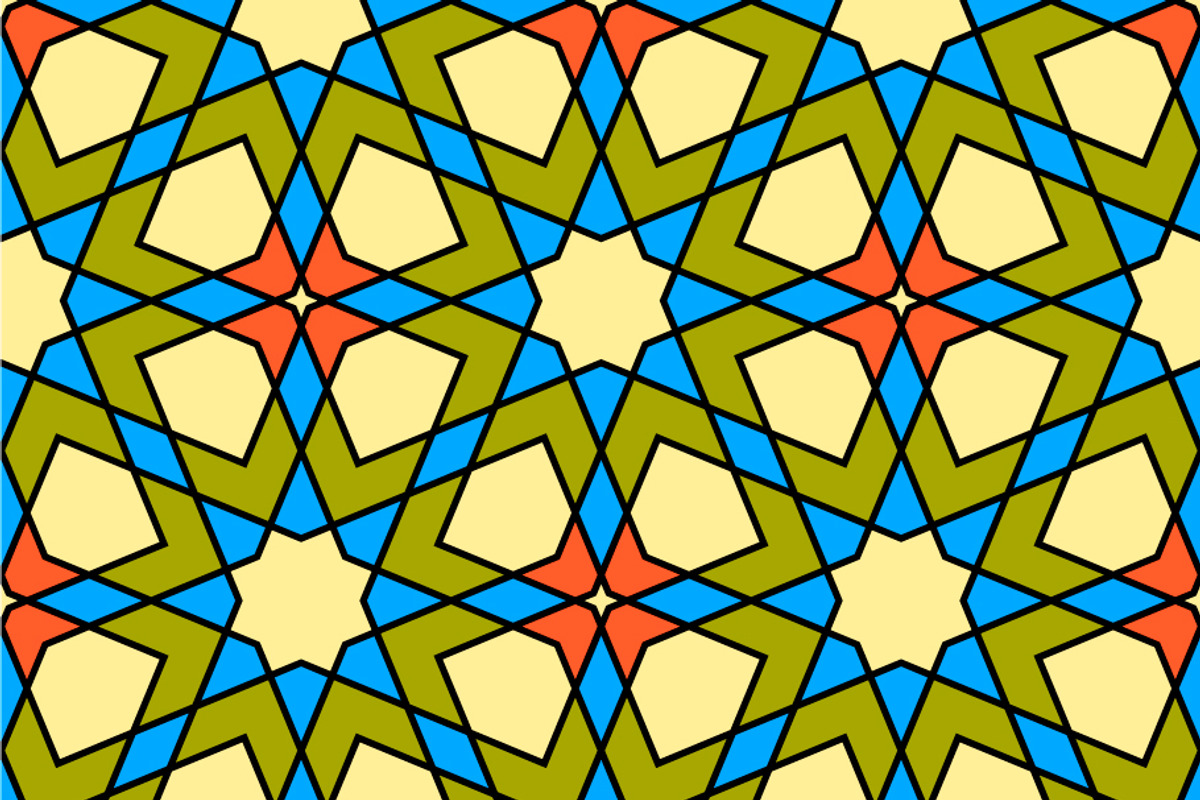 Pattern in arabic style Zellige, a Pattern Graphic by ALYOHA (Photo 2 of 3)