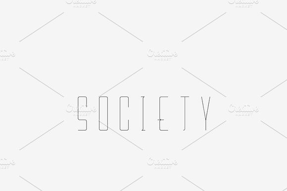 Society - Laser, Craft Cutter Font preview 6