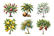 Watercolor Fruit Trees Clipart, an Icon by Daily.Designs (Thumbnail 4 of 4)