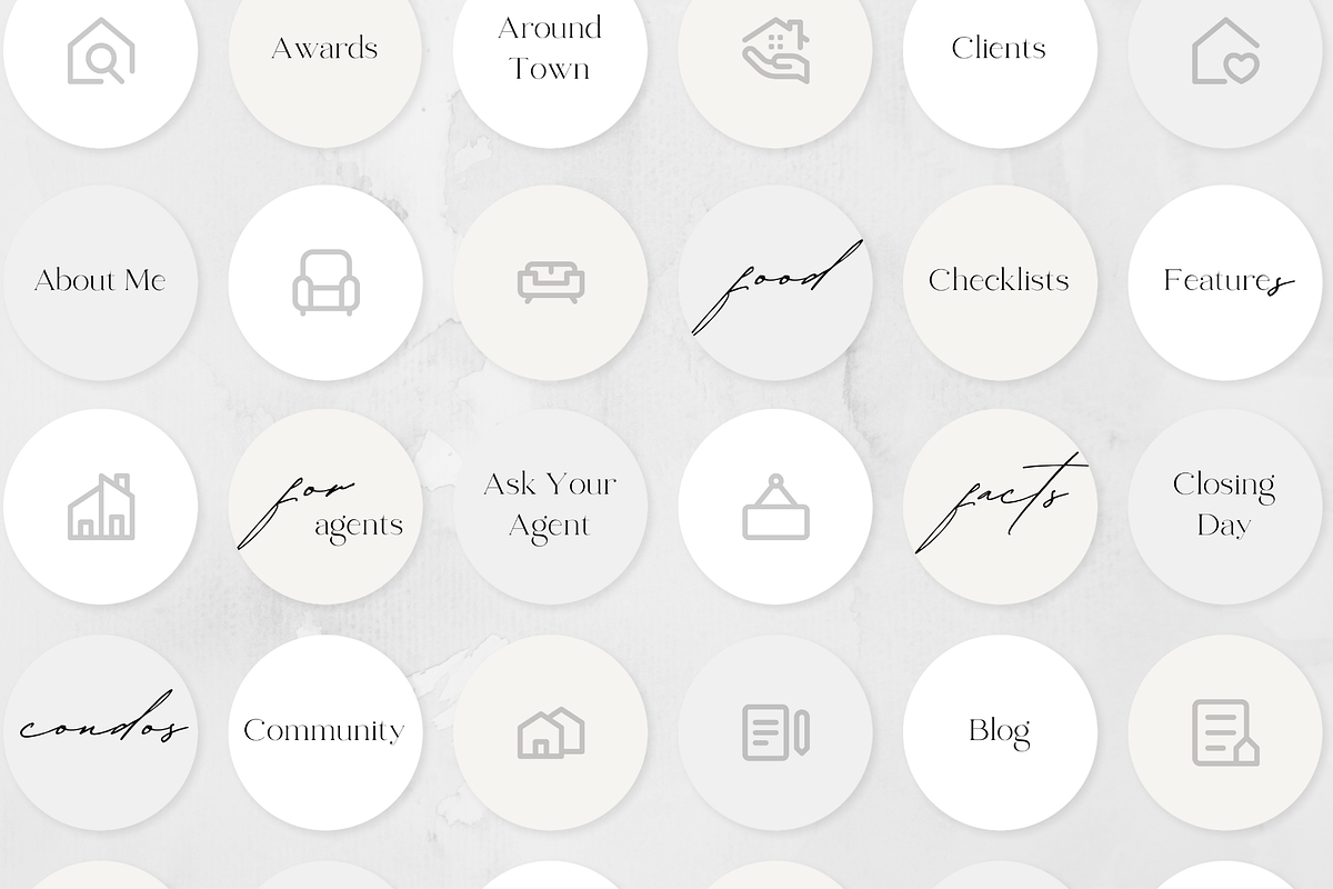 200 Real Estate Instagram Highlights, a Social Media Template by ZoaniDesign (Photo 7 of 10)