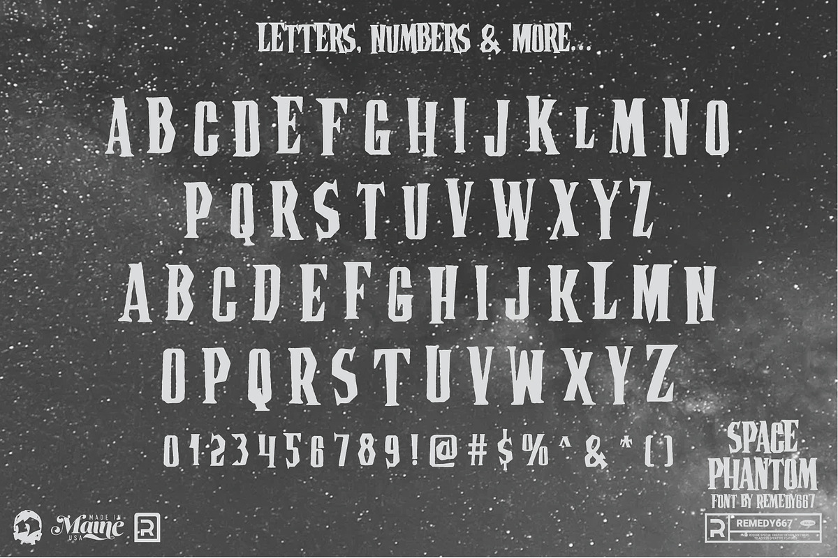 Space Phantom - Retro Sci-Fi Font, a Font by Remedy667 (Photo 6 of 10)