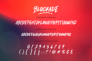 Blockade Brush Font, a Font by Bluestudio (Thumbnail 10 of 12)