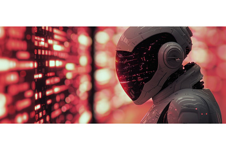 Artificial Intelligence. Man using, a Technology Photo by ZinetroN