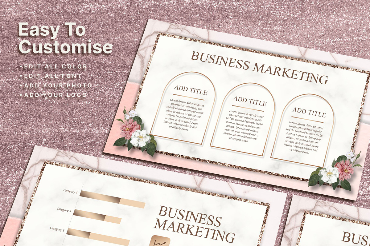Beauty Rose Powerpoint Template, a Presentation Template by SKY CREATION (Photo 2 of 6)