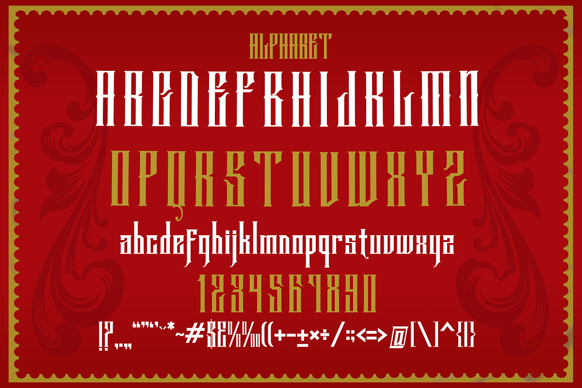 ANTHEMS MODERN BLACKLETTER, a Blackletter Font by dansdesign (Photo 5 of 9)