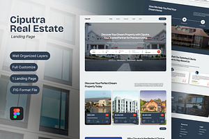 Ciputra - Real Estate Website, a Landing Page Template by FIBRINOSÄ