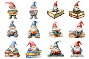 Books Gnome Clipart, an Illustration by Design Market (Thumbnail 2 of 4)
