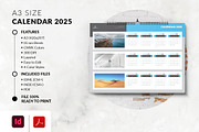 A3 Calendar 2025 Printable, a Stationery Template by MstArtwork (Thumbnail 1 of 5)