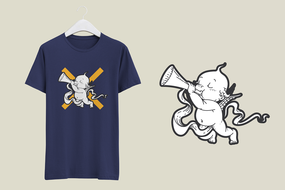 14 Angels - Vector Illustrations, an Illustration by Inkwell Supply Co (Photo 8 of 12)