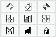 Geometric Abstract Logo Set, a Branding & Logo Template by Vectorium Studio (Thumbnail 2 of 2)