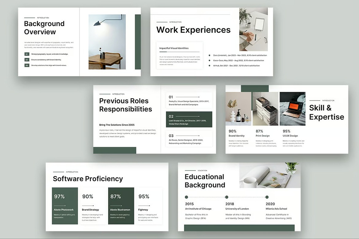 Vierce - Aestethic CV Resume PPoint, a Presentation Template by Fit-tee (Photo 5 of 6)