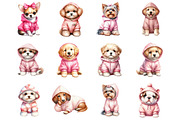 Pink Dog Hoodie Sublimation Clipart, a Graphic by CitraGraphics (Thumbnail 4 of 4)