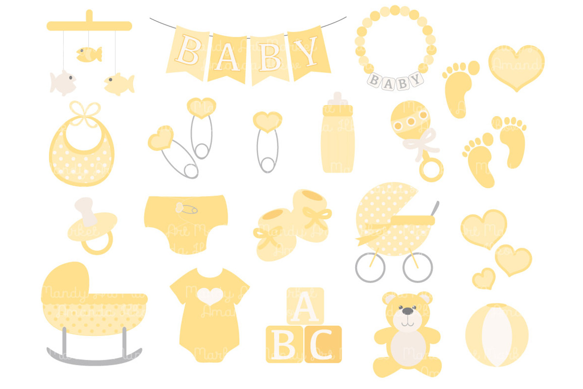 Vector Baby Clipart in Sunshine, an Illustration by Amanda Ilkov (Photo 2 of 2)