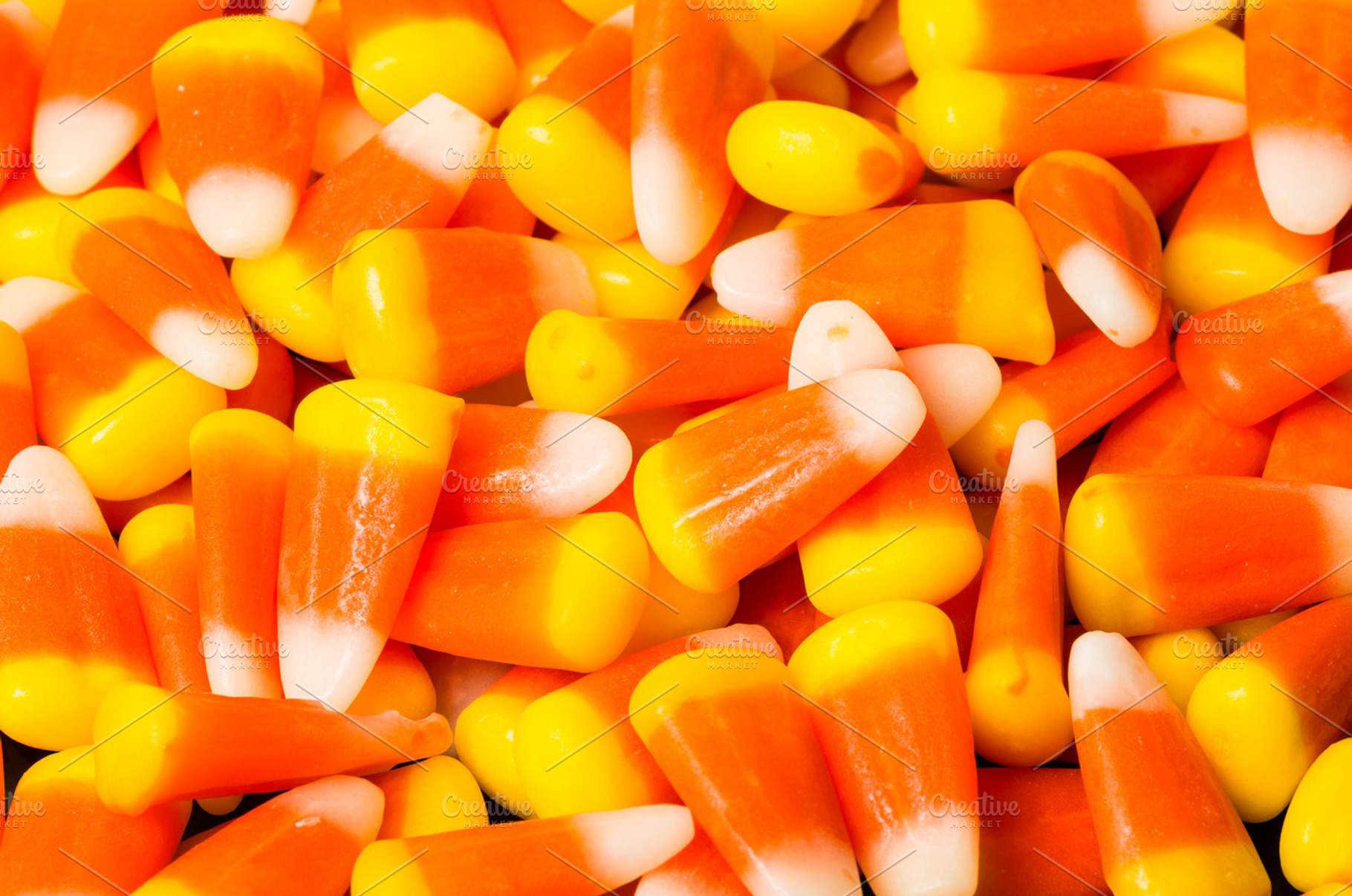 Candy Corn Sweets As Background
