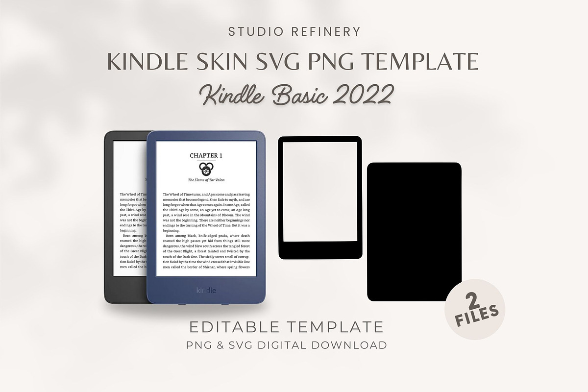 Kindle Basic 2022 Skin Template, an Object Graphic by STUDIO REFINERY (Photo 1 of 5)
