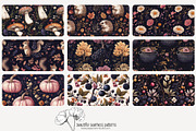 70 purple Halloween seamless pattern, a Pattern Graphic by Poppy Lane Studio (Thumbnail 9 of 10)