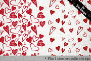 Crayon Hearts PS brushes + 2patterns, a Brush Add-On by 4pixel (Thumbnail 4 of 4)