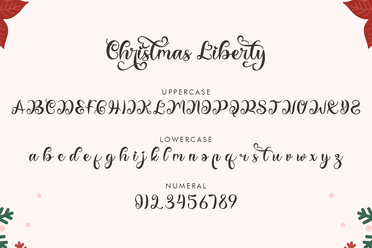 Christmas Liberty, a Handwritten Font by Yoga Letter (Photo 6 of 8)