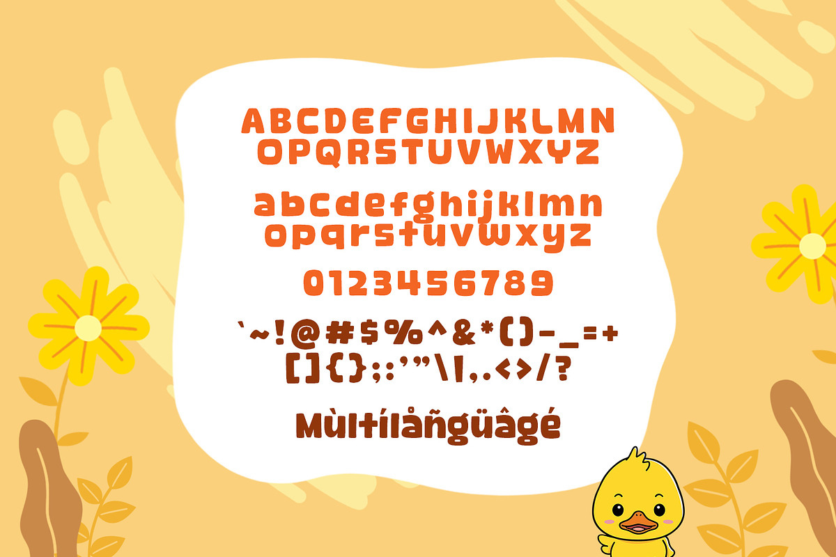 Howdy Duck, a Font by khurasan (Photo 4 of 4)