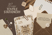 Cozy Textile Stationery Kit, an Object Graphic by DigARTbyHavroshka (Thumbnail 1 of 12)