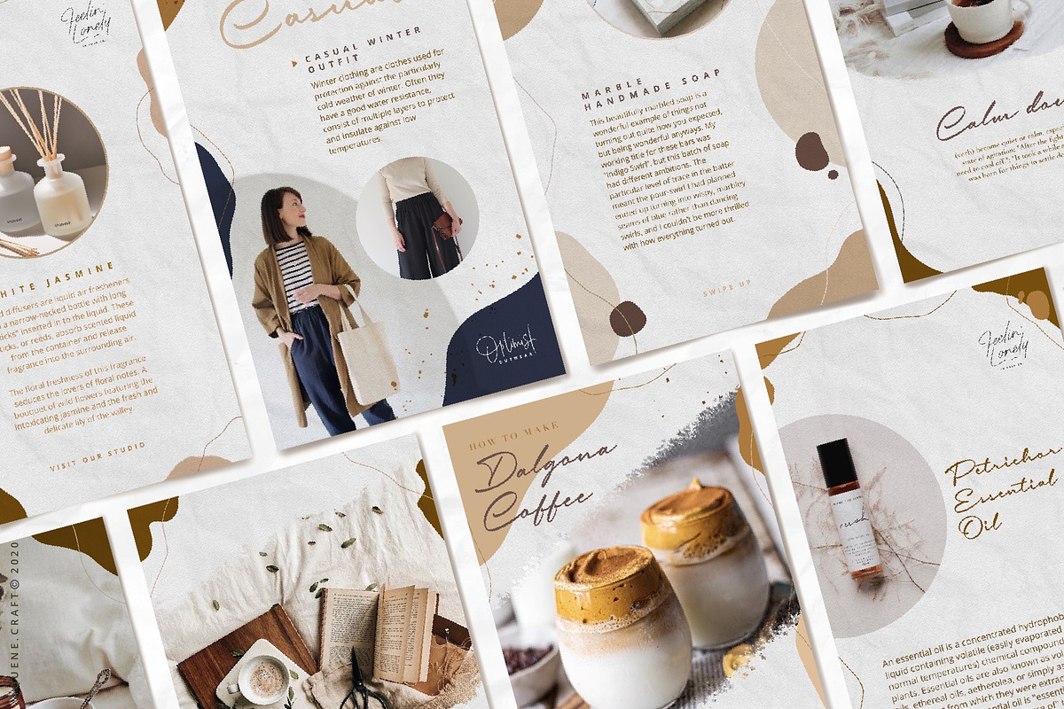 Abstract Earth Tone Instalove, a Social Media Template by aquene (Photo 9 of 10)