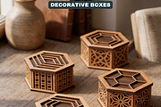 Decorative Hexagon Box Laser Cut SVG, a Graphic by AtacanDigital (Thumbnail 4 of 8)