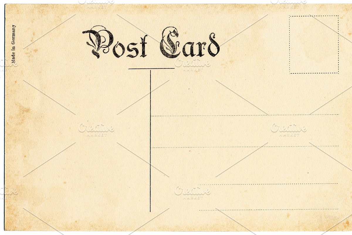 Vintage German Postcard, an Object Graphic by David Schrader