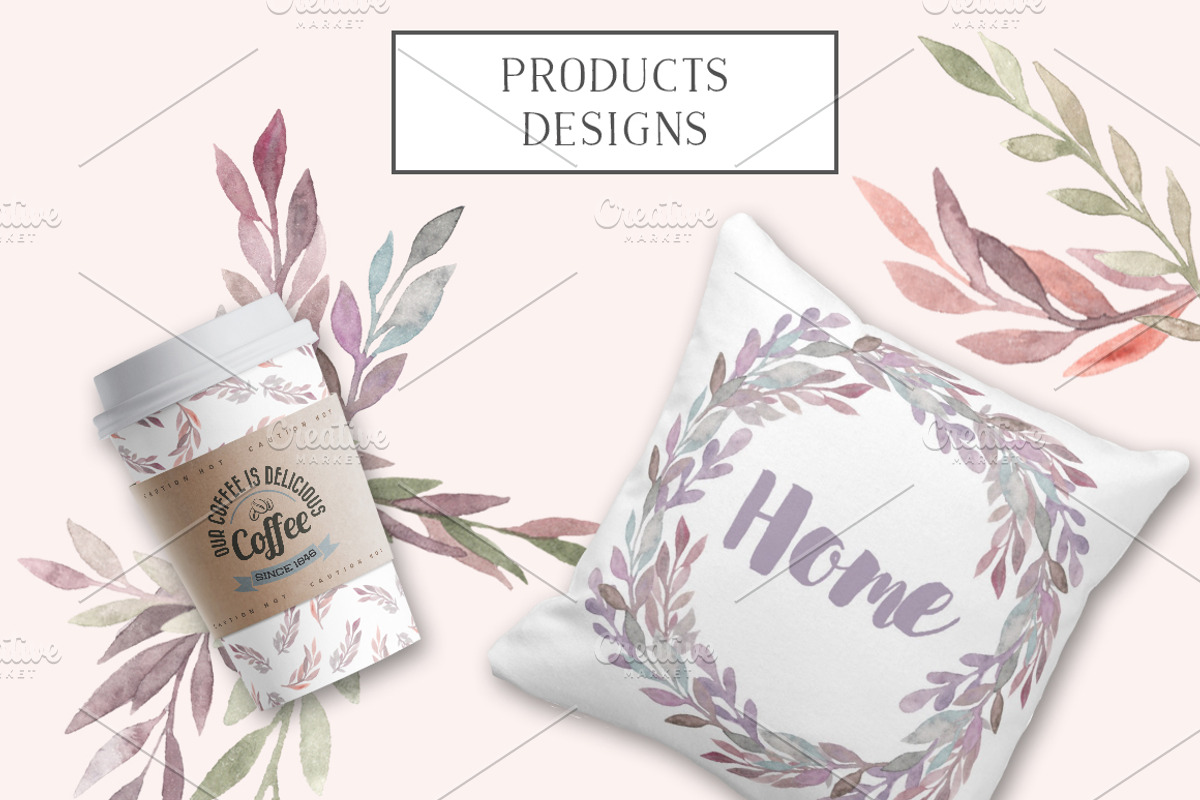 Watercolor flora. Dreamy collection, a Decorative Illustration by Bang Bang Bureau (Photo 6 of 7)