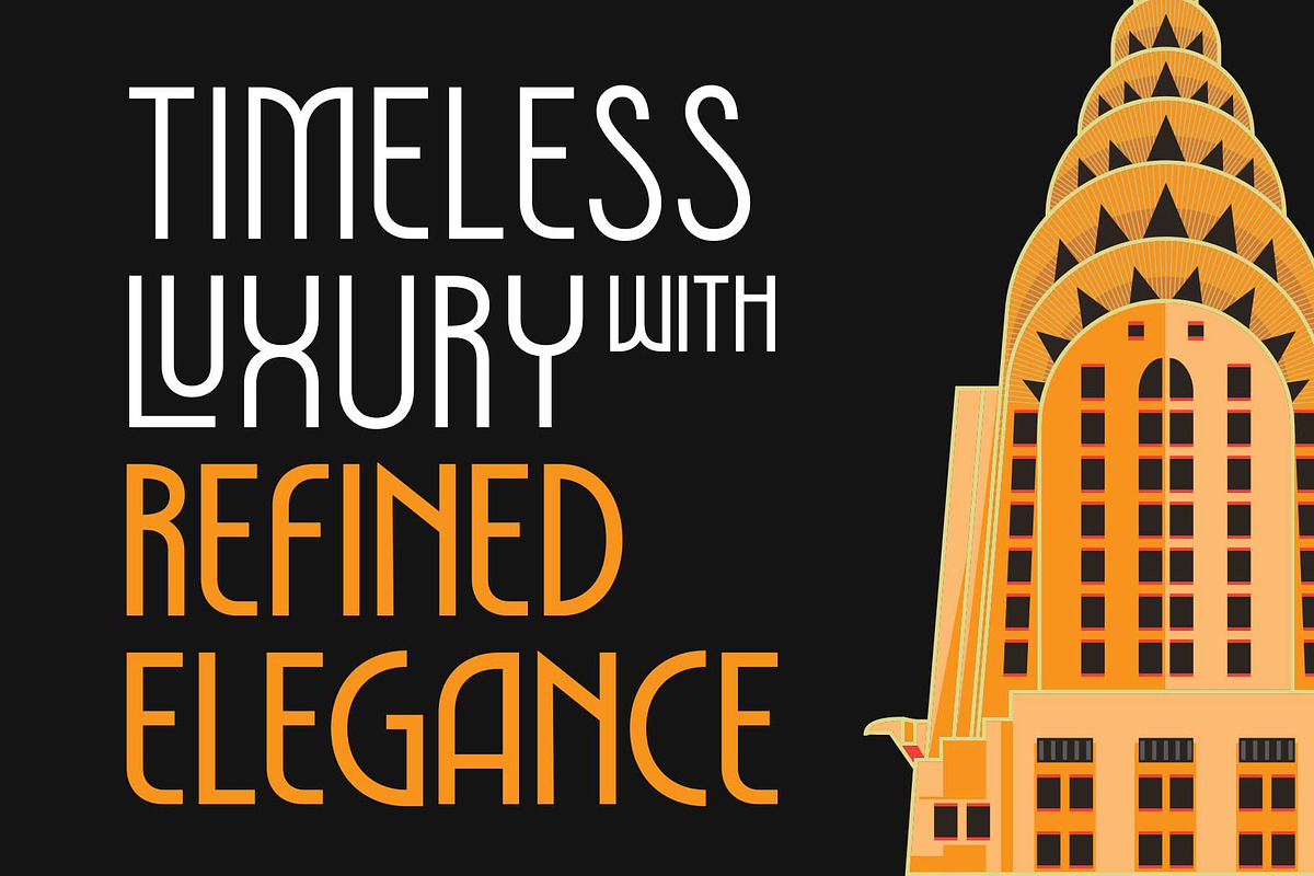 Art Deco Style - Emoritz, a Sans Serif Font by Novitype (Photo 10 of 14)