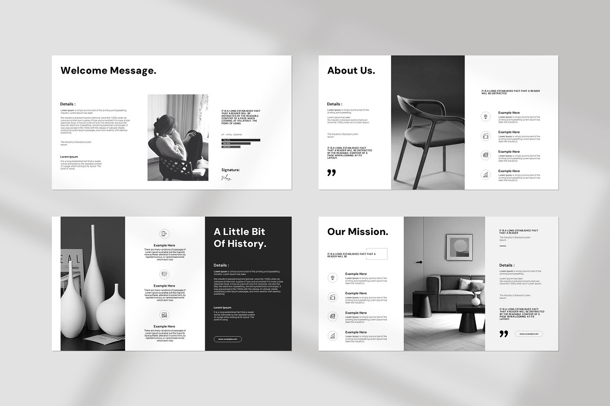 Minimal Presentation Template, a Presentation Template by PrintIdea (Photo 2 of 7)