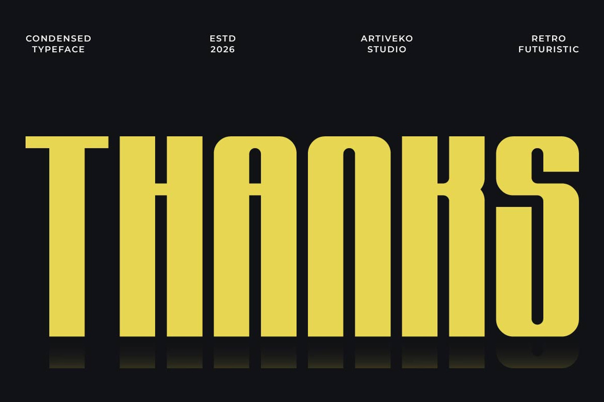 Vasword – Condensed Retro Font