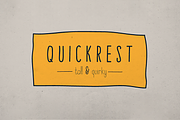Quickrest Family – Hand Drawn Font, a Font by Colt Type Co (Thumbnail 1 of 3)