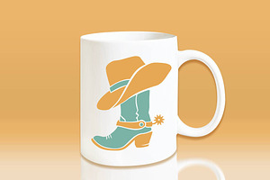 Cowboy Boots SVG, Cowboy Hat SVG