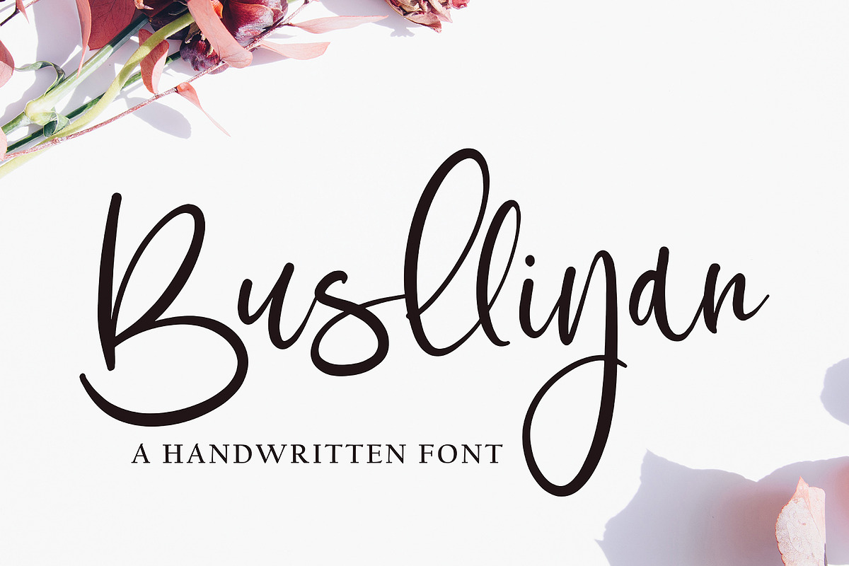Buslliyan, a Script Font by pineungtype (Photo 1 of 10)