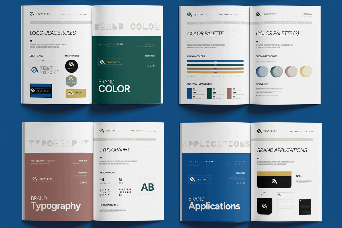 Brand Guideline Book Design Template
