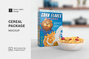 Cereal Package Mockup, a Packaging Mockup by Seven Lights (Thumbnail 1 of 15)