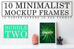 10 Minimalist White Mockup Frames