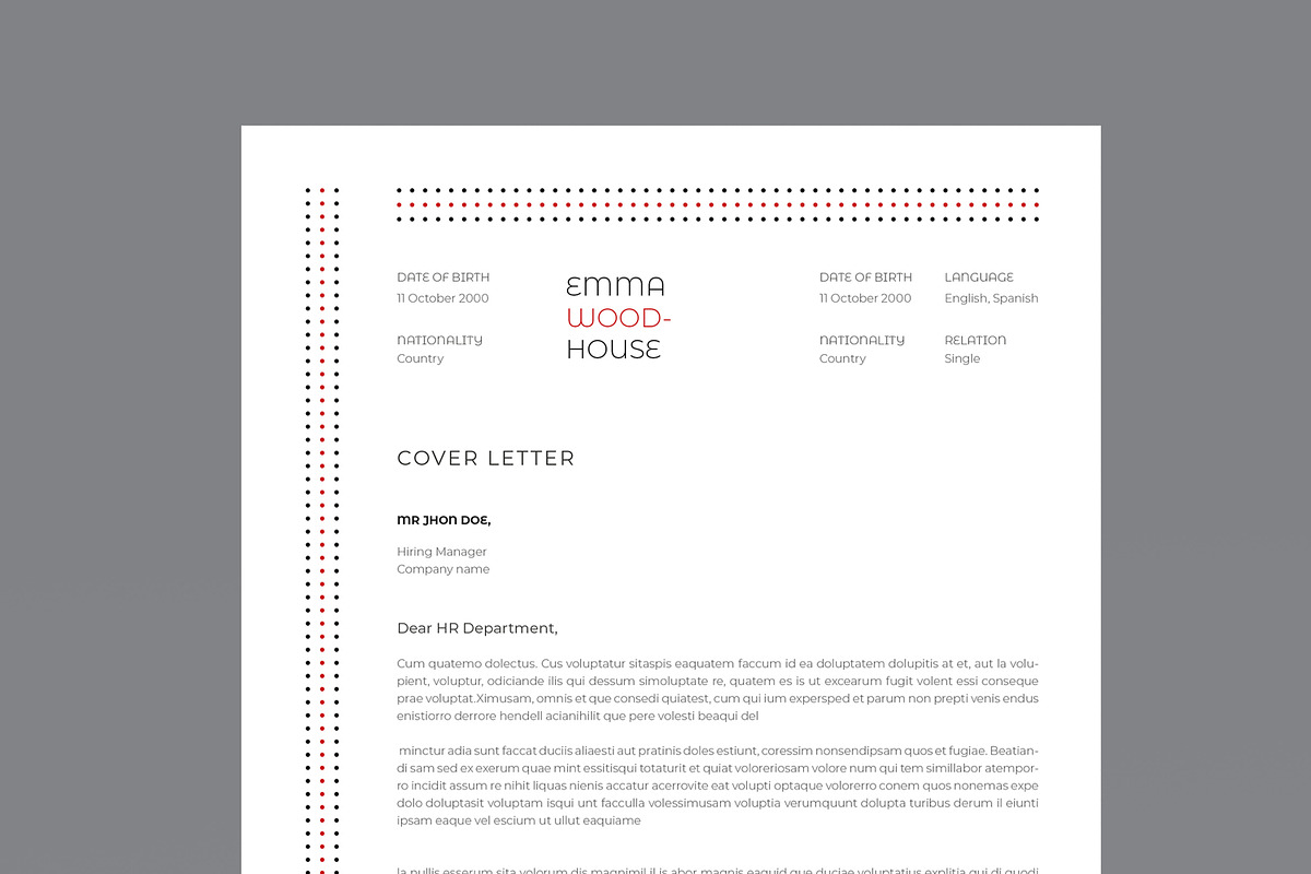 Clean Resume Template Layout, a Resume Template by MightyDesign (Photo 4 of 8)