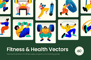 Fitness and Health Illustration Art, a Healthcare Illustration by Brickclay (Thumbnail 1 of 9)