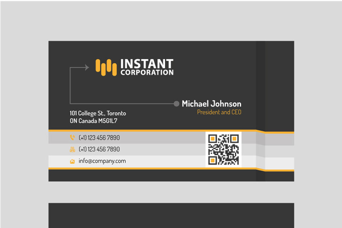 Waves Dark Business Card, a Business Card Template by RQ Designs (Photo 5 of 5)