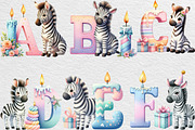 Birthday Zebra Alphabet, an Illustration by Black Bird Studio (Thumbnail 4 of 6)