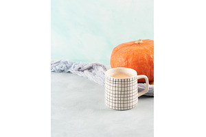 Pumpkin spiced latte coffee on, a Food & Drink Photo by Lifemorning