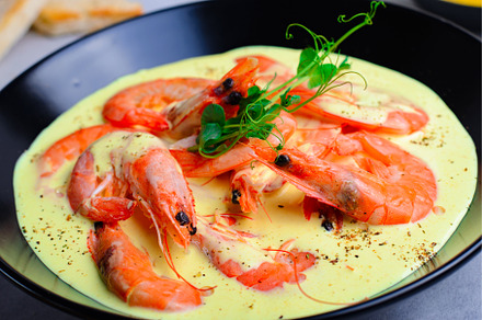 Creamy Shrimps with Sauce in a Bowl, a Food & Drink Photo by Julie208