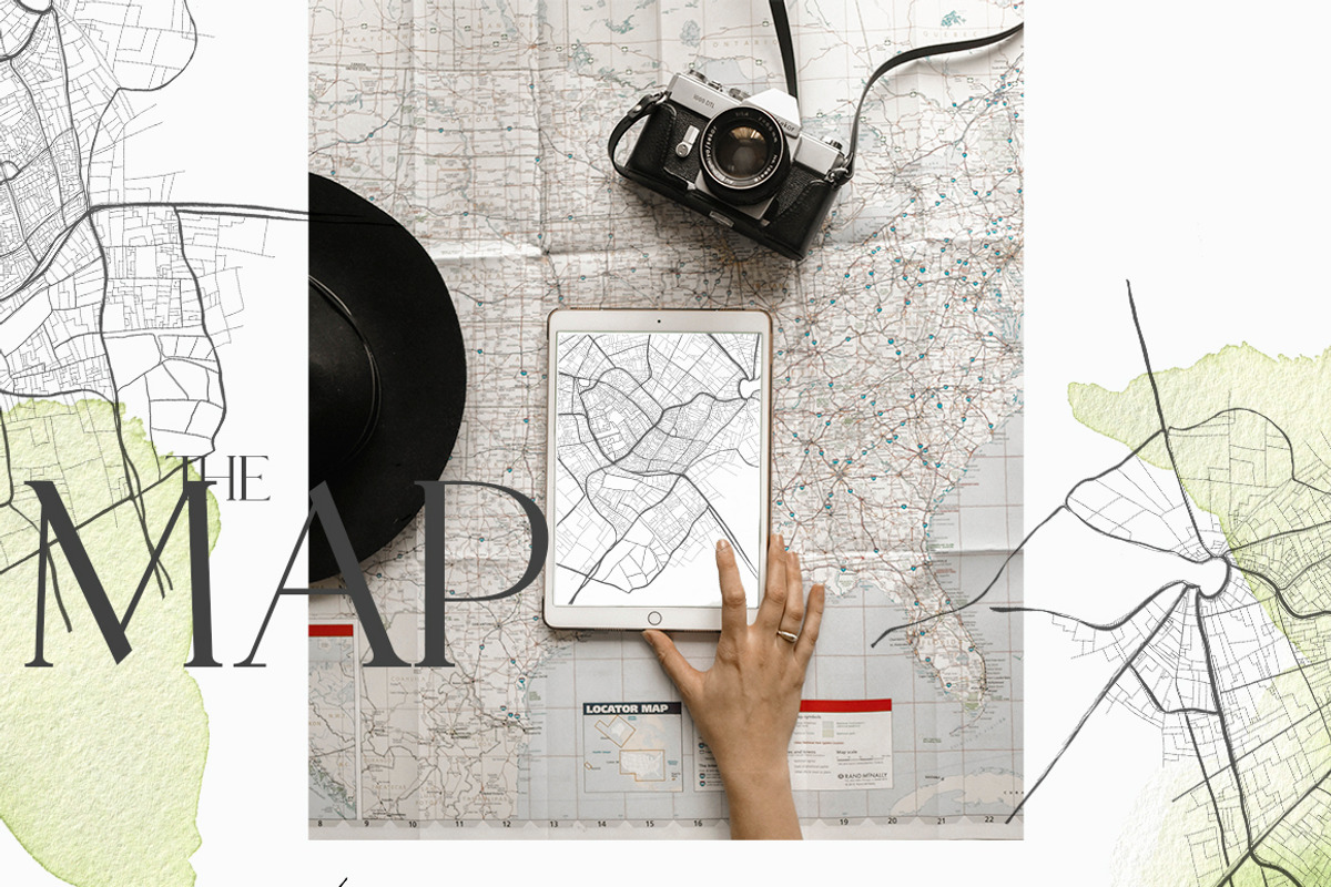 Map creator Wedding City street, a Decorative Illustration by 60secondsArt (Photo 3 of 15)