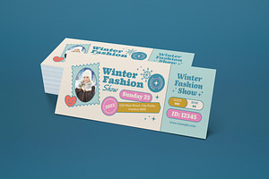 Modern Winter Fashion Show Ticket