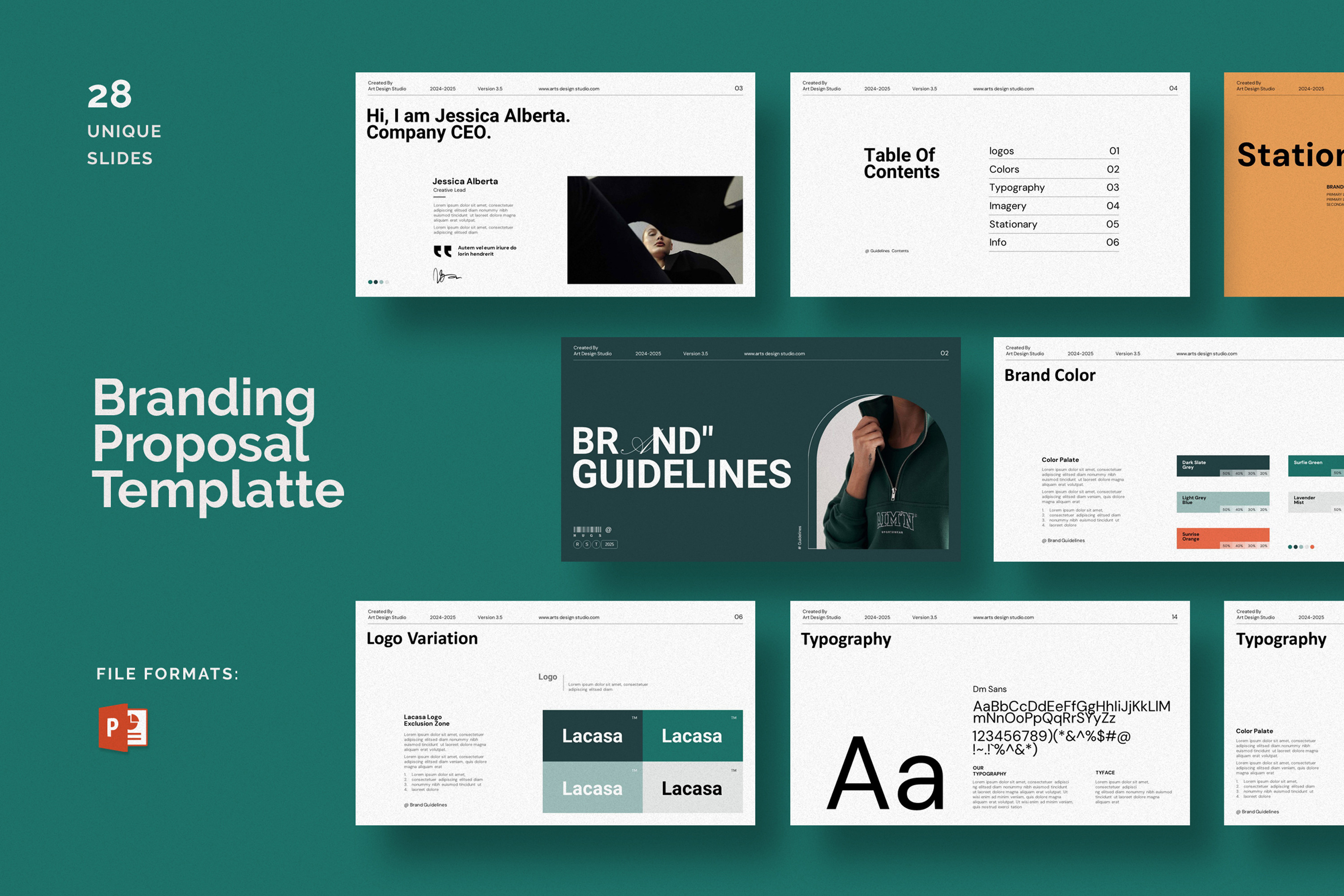 Brand Guidelines Presentation by DreamLab  Creative Market