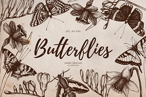 Vintage Butterflies Collection