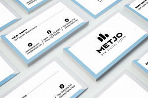 White Minimal Business Card Design